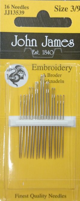 Hovedbilde John James - embroidery nåler - 16 st str 3/9