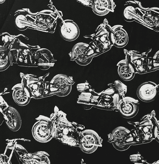 Hovedbilde Motorsykkel på sort - klassisk