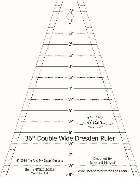 Bilde av Double Wide Dresden linjal - 36 grader
