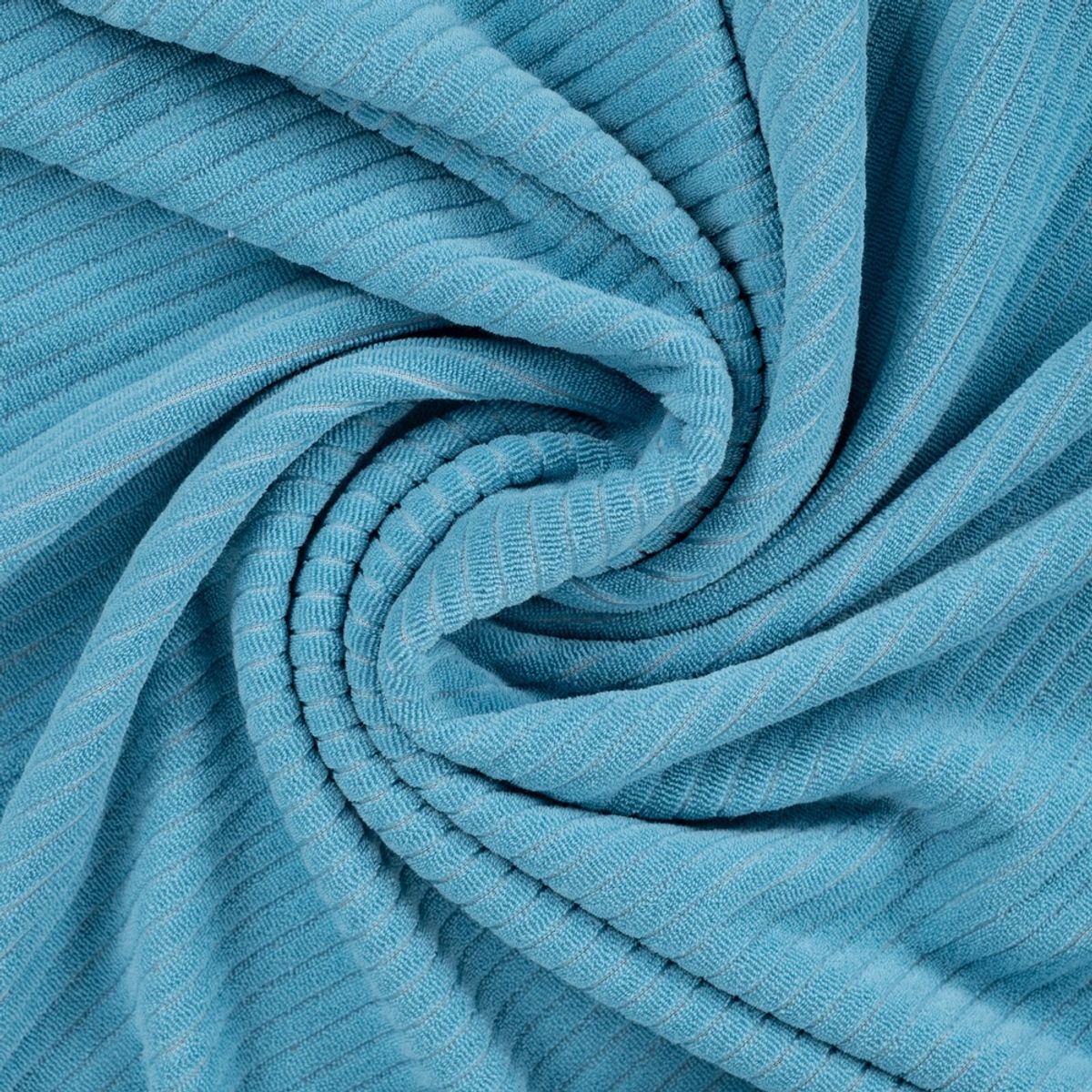 Stretch-frotté, stripestruktur - aqua