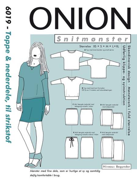 Bilde av Onion 6019 - topp og skjørt til stretchstoff