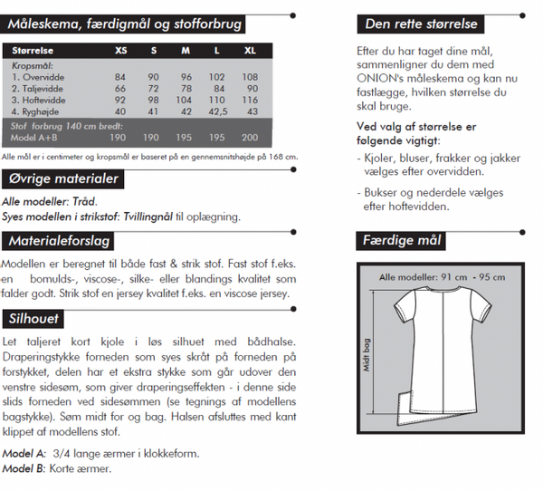 Bilde av Onion 2072 - Kjole med draperingsstykke