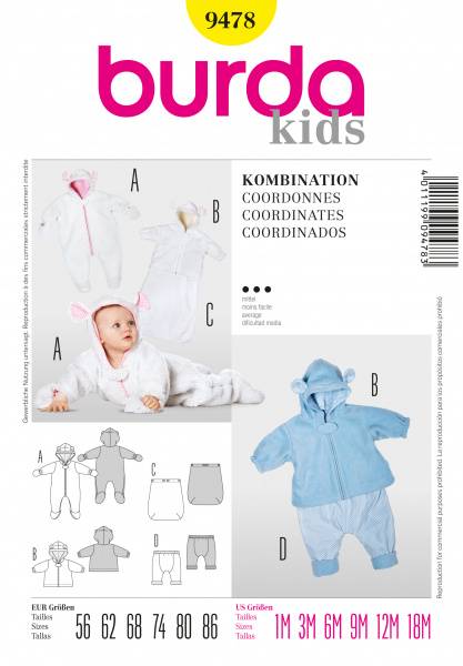 Bilde av 9478 - Burda - Overdel og nederdel