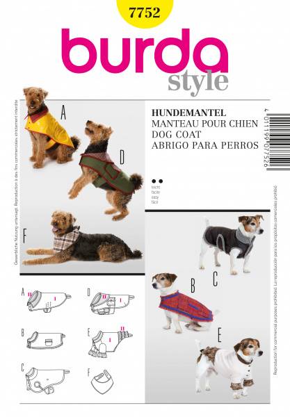 Bilde av 7752 - Burda - hundetøy, hundejakke