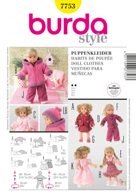 Hovedbilde 7753 - Burda - dukketøy