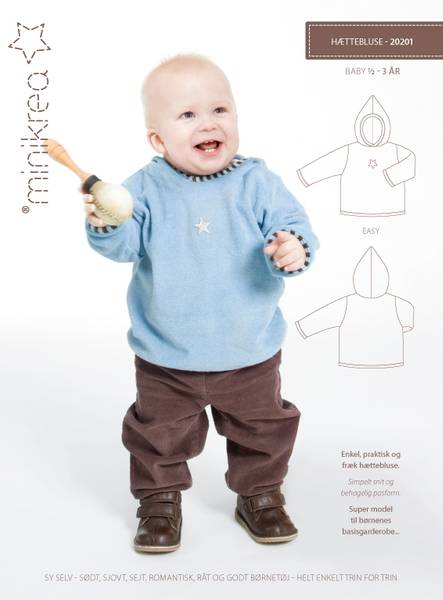 Bilde av Minikrea 20201 - Hoodie/ hettegenser/-jakke 1/2 - 3 år