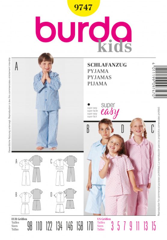 9747 - Burda - Pysjamas