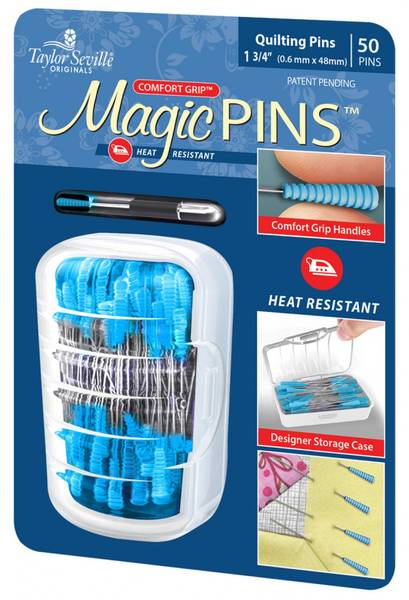 Bilde av Magic Pins, blå - knappenåler, 4,8 cm lang, 50 st