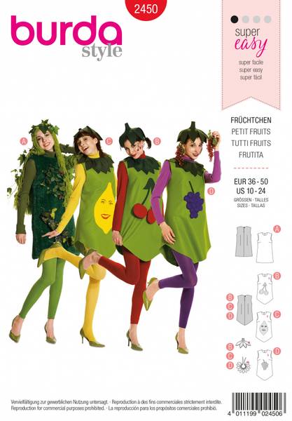 Bilde av 2450 - Burda - kostymer, tutti frutti