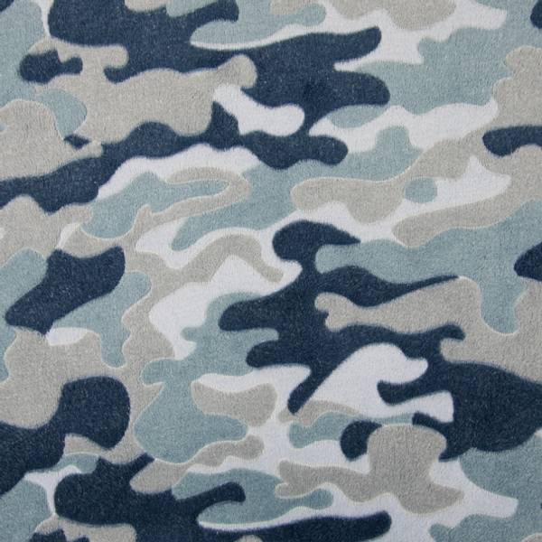 Bilde av Luksusfleece - Camouflage blå-grå