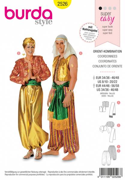 Bilde av 2526 - Burda - kostyme, genie