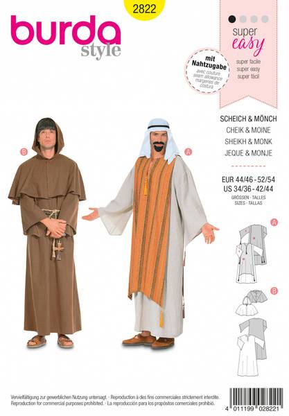 Bilde av 2822 - Burda - kostyme, karneval