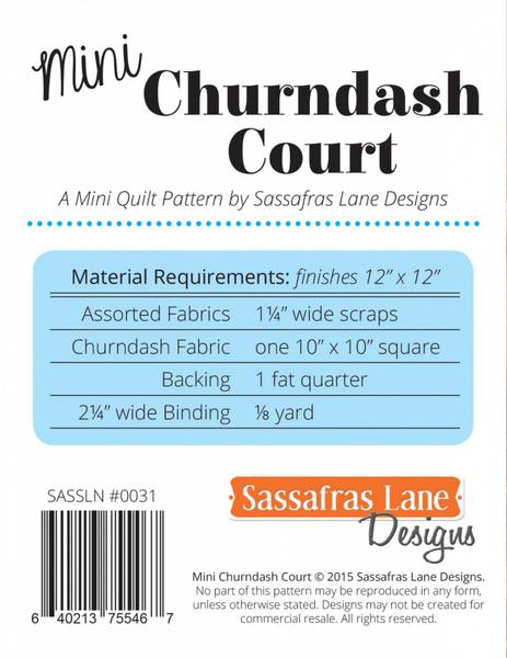 Bilde av Mini Churndash Court - Miniquilt 12*12 inch