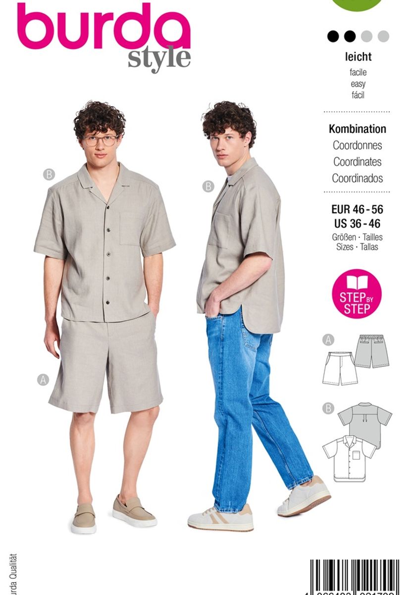 5640 - Burda - shorts & skjorte