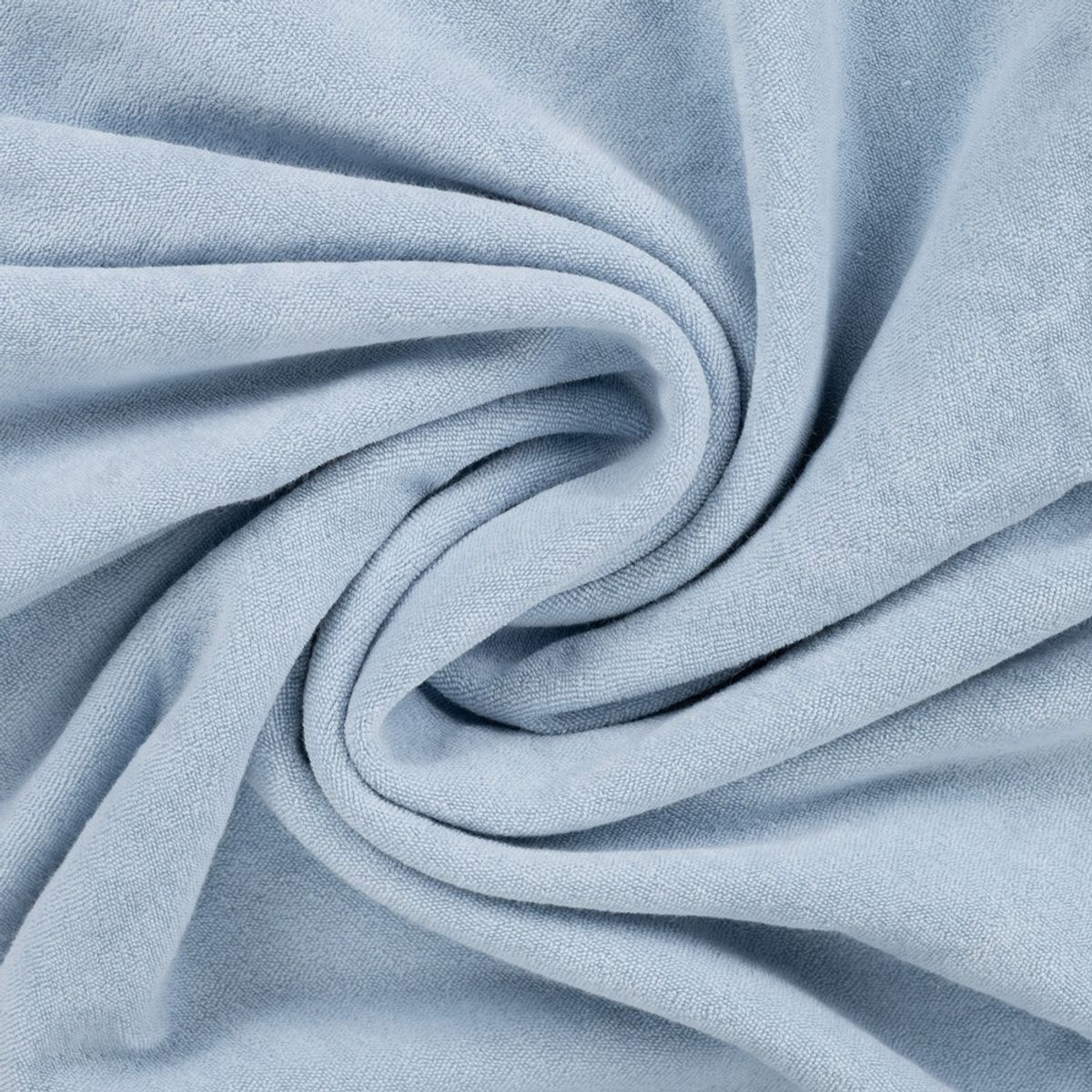 Stretch-frotté - lys blå