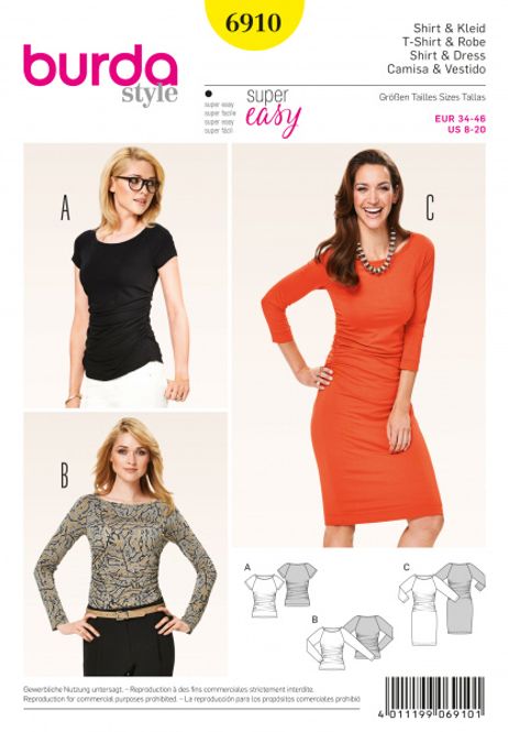 Hovedbilde 6910 - Burda - Kjole & Shirt