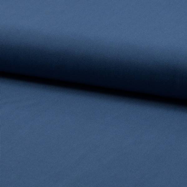 Bilde av Viskose twill ensfarget jeansblå