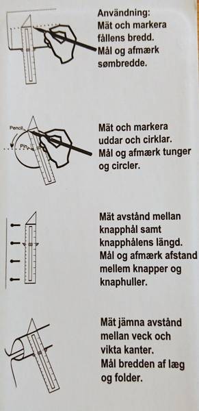 Bilde av Sømmål - aluminium, sømometer, avstandsmåler