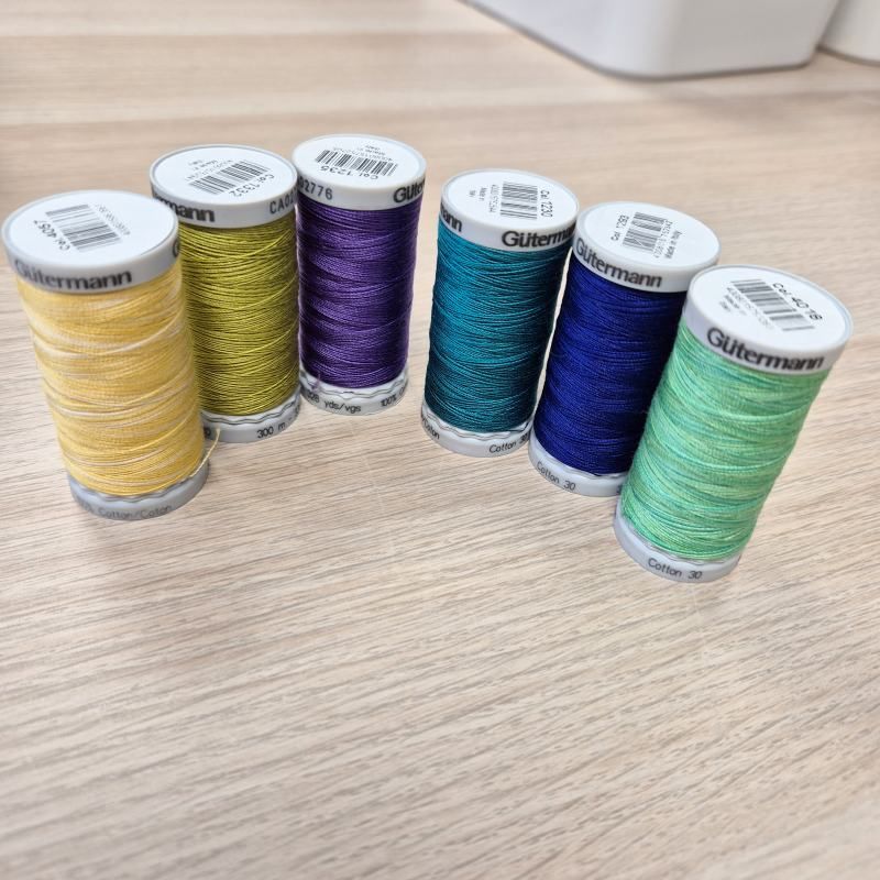 Trådpakke Cotton30 - Tropisk glede - 6 x 300 m