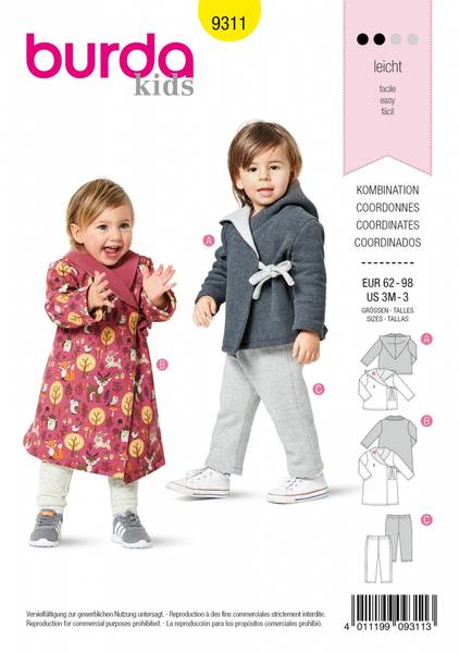 Bilde av 9311 - Burda - Jakke / bukse