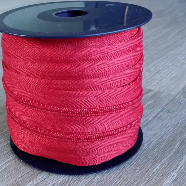 Bilde av Spiralglidelås - 6 mm metervare - rød