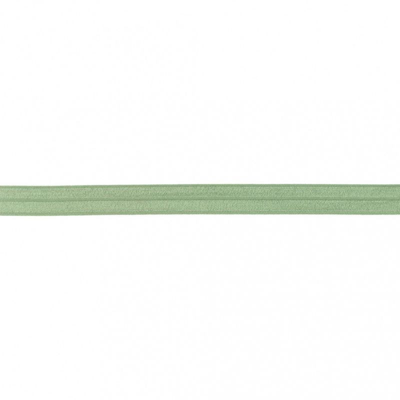 FOE - Foldeelastikk, 15 mm - dusgrønn