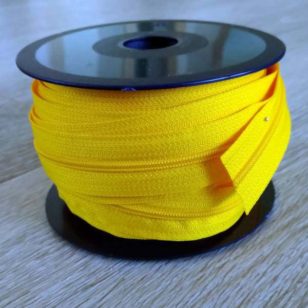 Bilde av Spiralglidelås - 4 mm metervare - gul