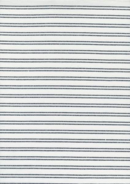 Bilde av Lakeside Towelling - håndkle, offwhite m sort smal stripe