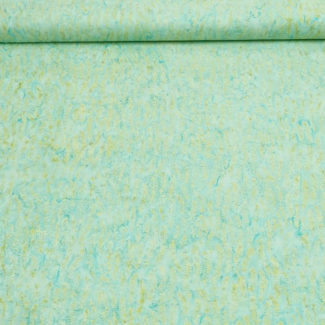 Hovedbilde Batikk - ca 4 cm risper - lysgrønn på aqua