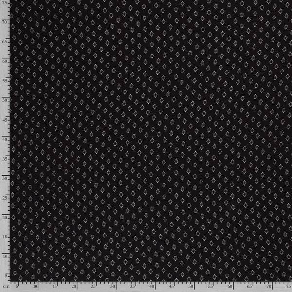 Bilde av Viskose crepe - 15 mm diamanter på sort