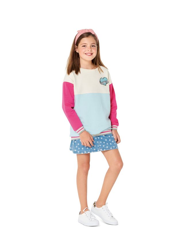 9301 - Burda - sweatshirt/ genser m inndeling