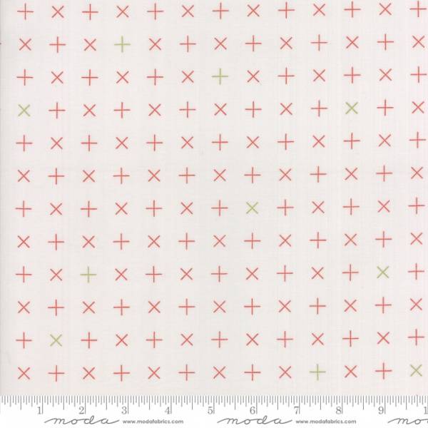 Bilde av Modern Background Colorbox - 1 cm rød kryss på lysgrå