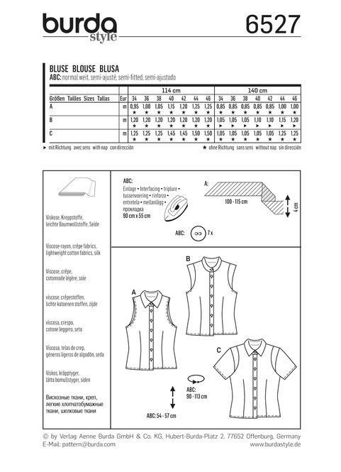 Hovedbilde 6527 - Burda - Bluse
