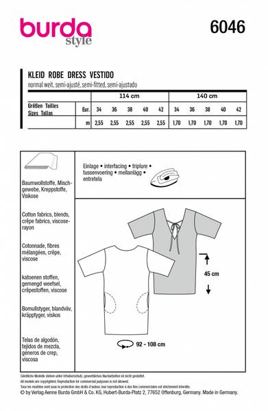 Bilde av 6046 - Burda - kjole