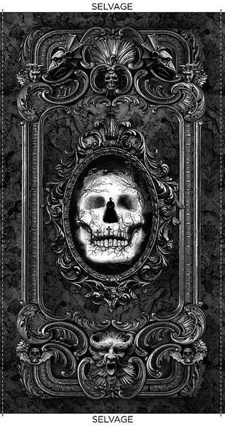 Bilde av Wicked Halloween - panel med hodeskalle, 61*112 cm