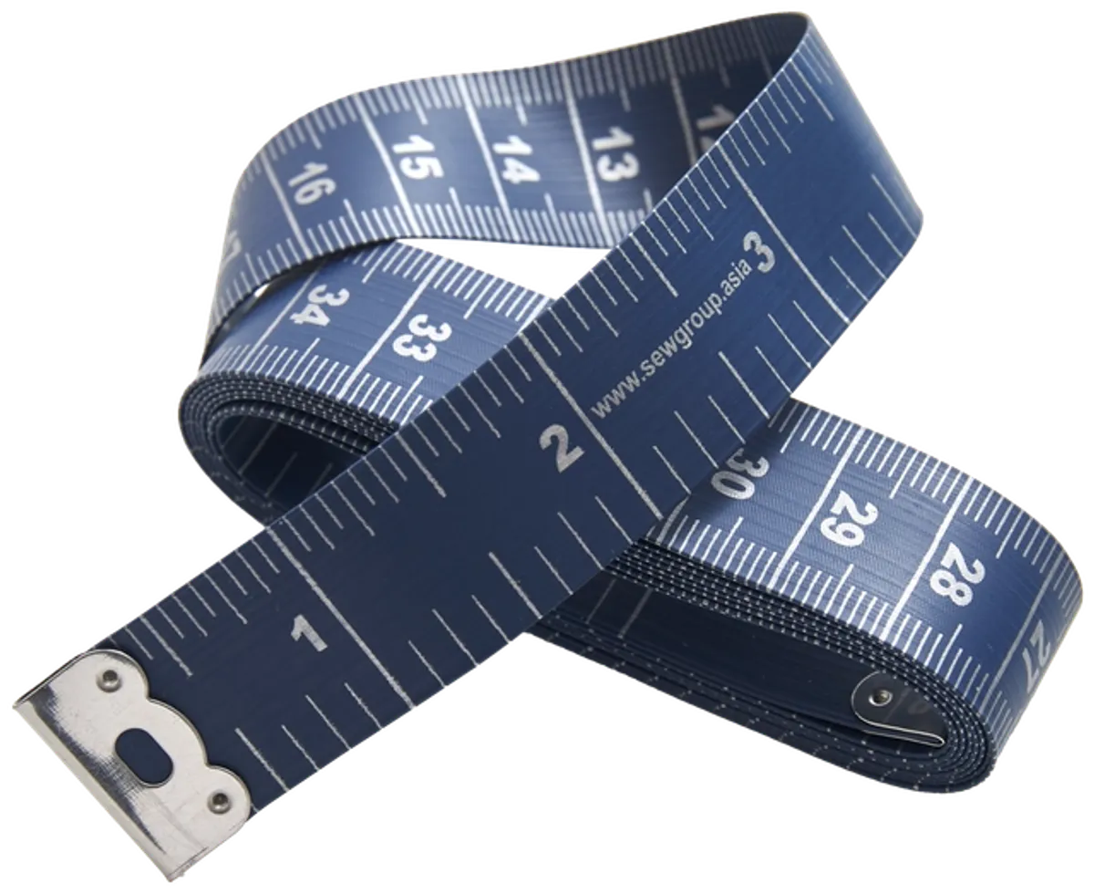 Målebånd - 150 cm - cm/inch - blå