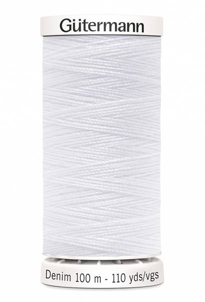 Bilde av Denim - proff tråd - 100 m, hvit, fv. 1005