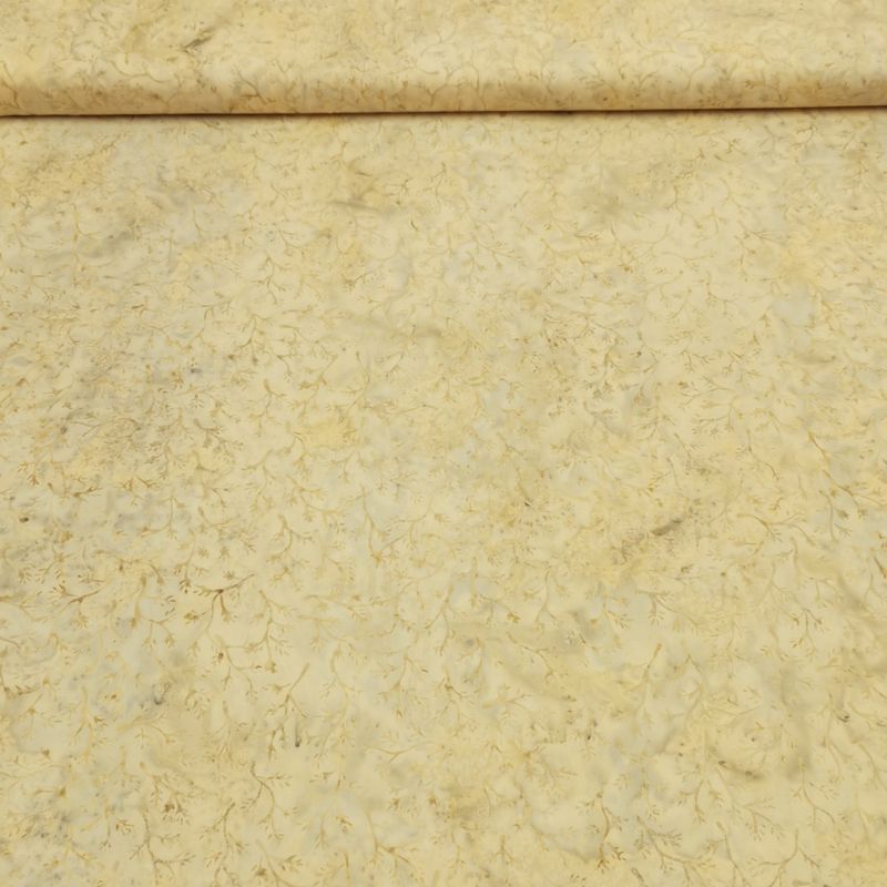 Batikk -  4 cm kvister - natur m lysgrå