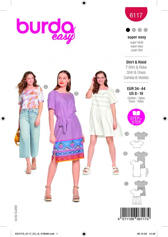 6117 - Burda - Topp/kjole