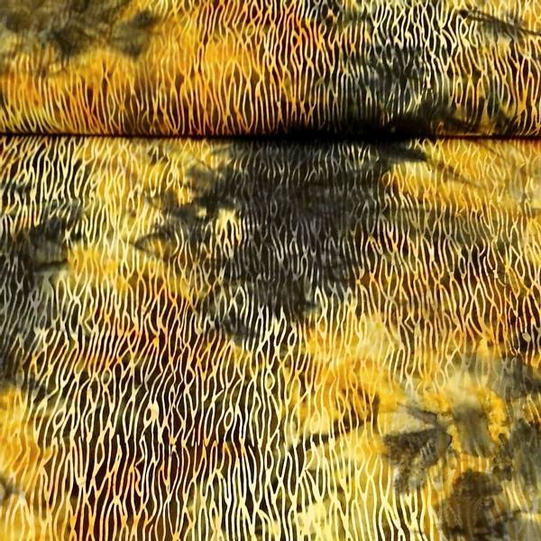 Bilde av Batikk - oliven-gul stripemønster