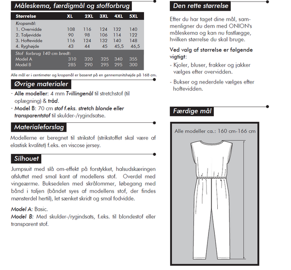 Bilde av Onion 9022 - jumpsuit m slå-om effekt til stretch - pluss-size