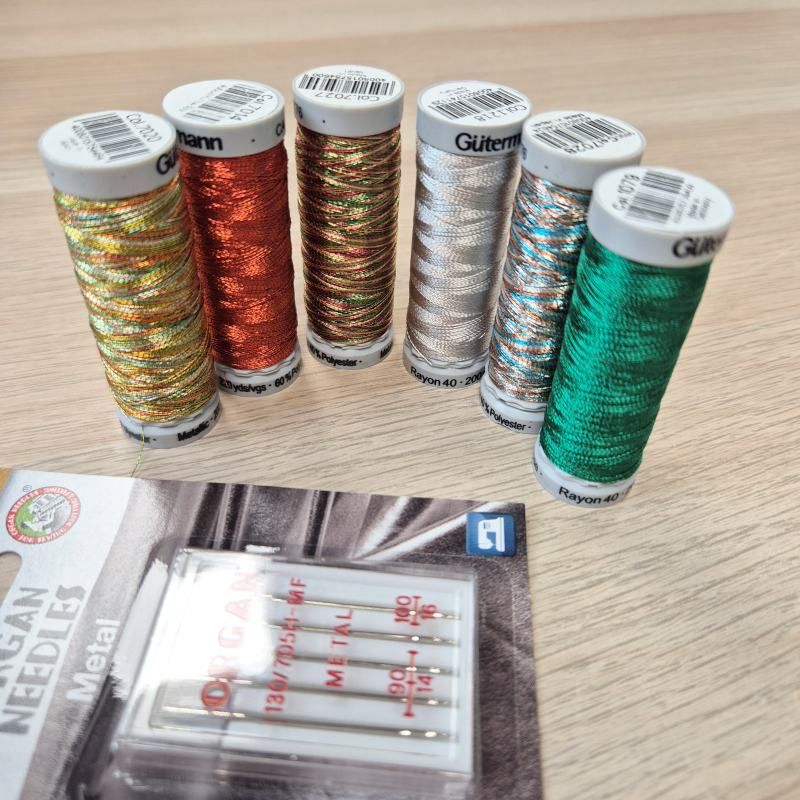 Trådpakke Sulky Rayon40 - Julemagi - 6 x 200 m + metallnål
