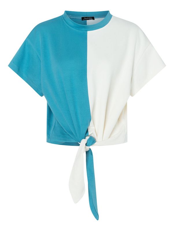 5763 - Burda - Topp m/ knyting