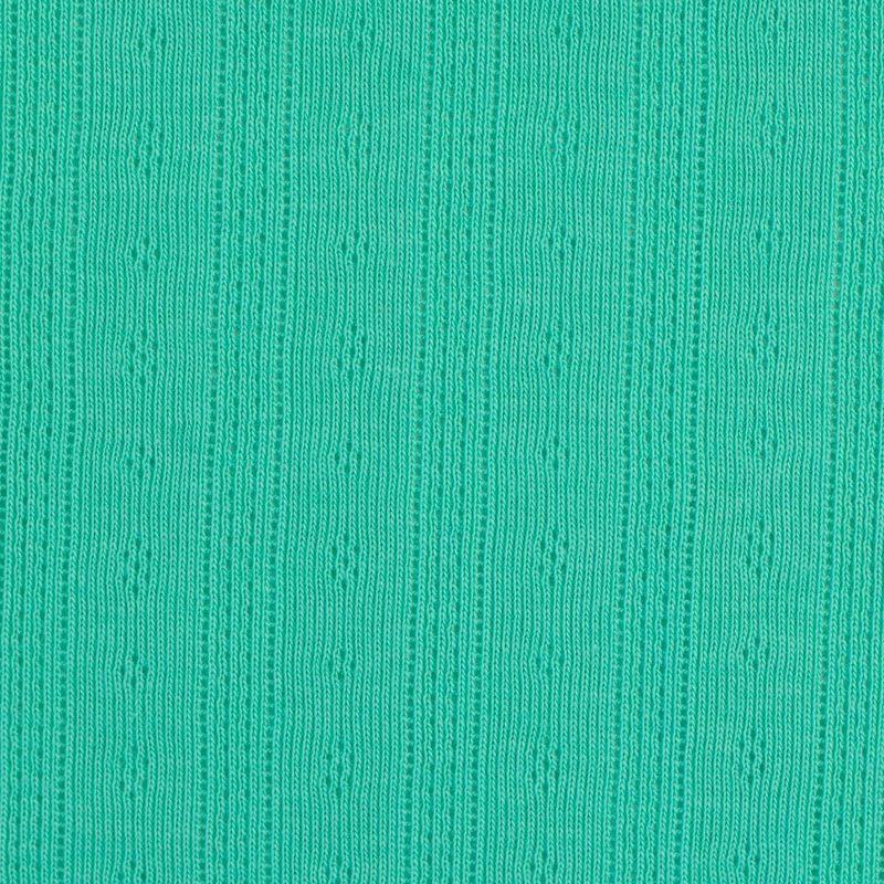 Pointelle jersey - striper, aqua
