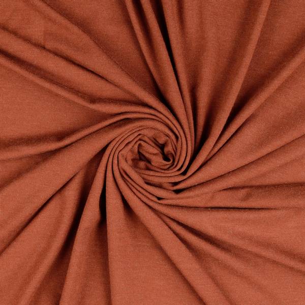 Bilde av Viskosejersey - melert, terracotta