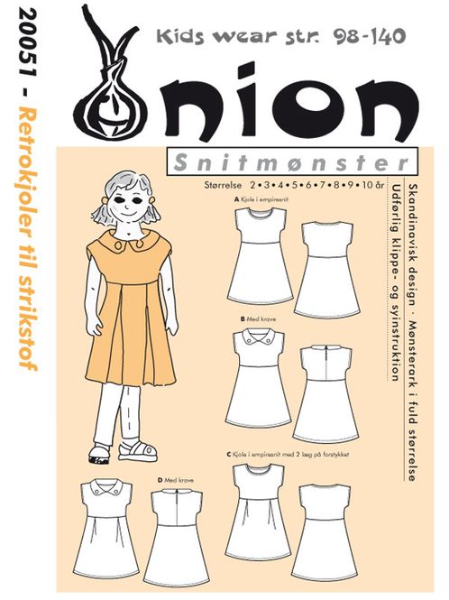Hovedbilde Onion 20051 - retrokjole til stretchstoff