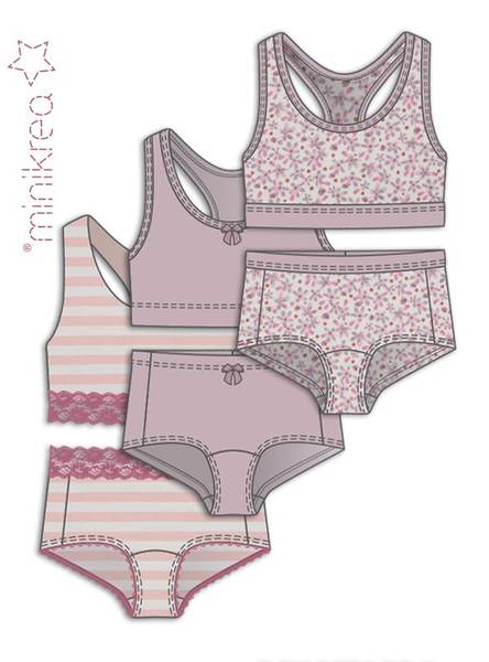 Bilde av Minikrea 33406 - undertøy jente - truse & bustier