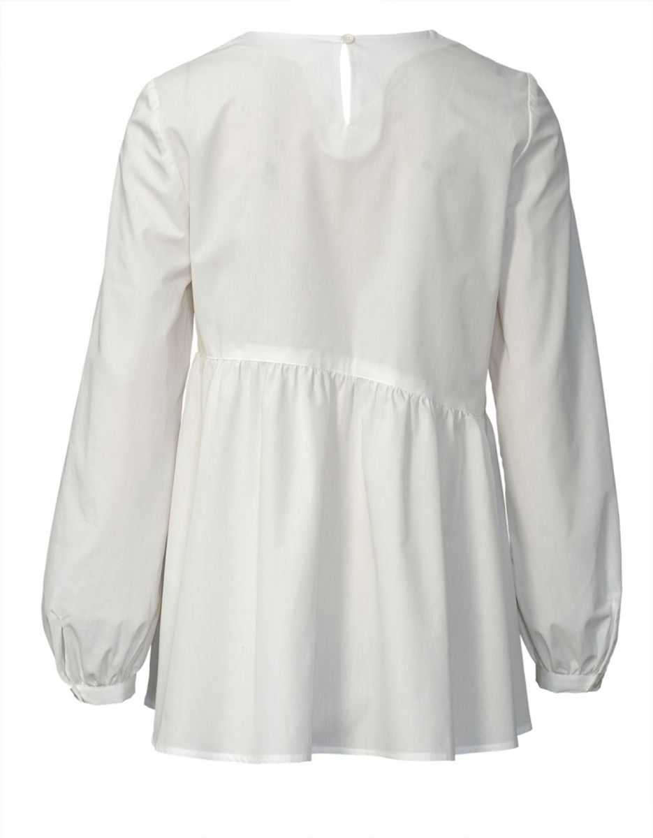 5795 - Burda - kjole & bluse m/ rynkekappe