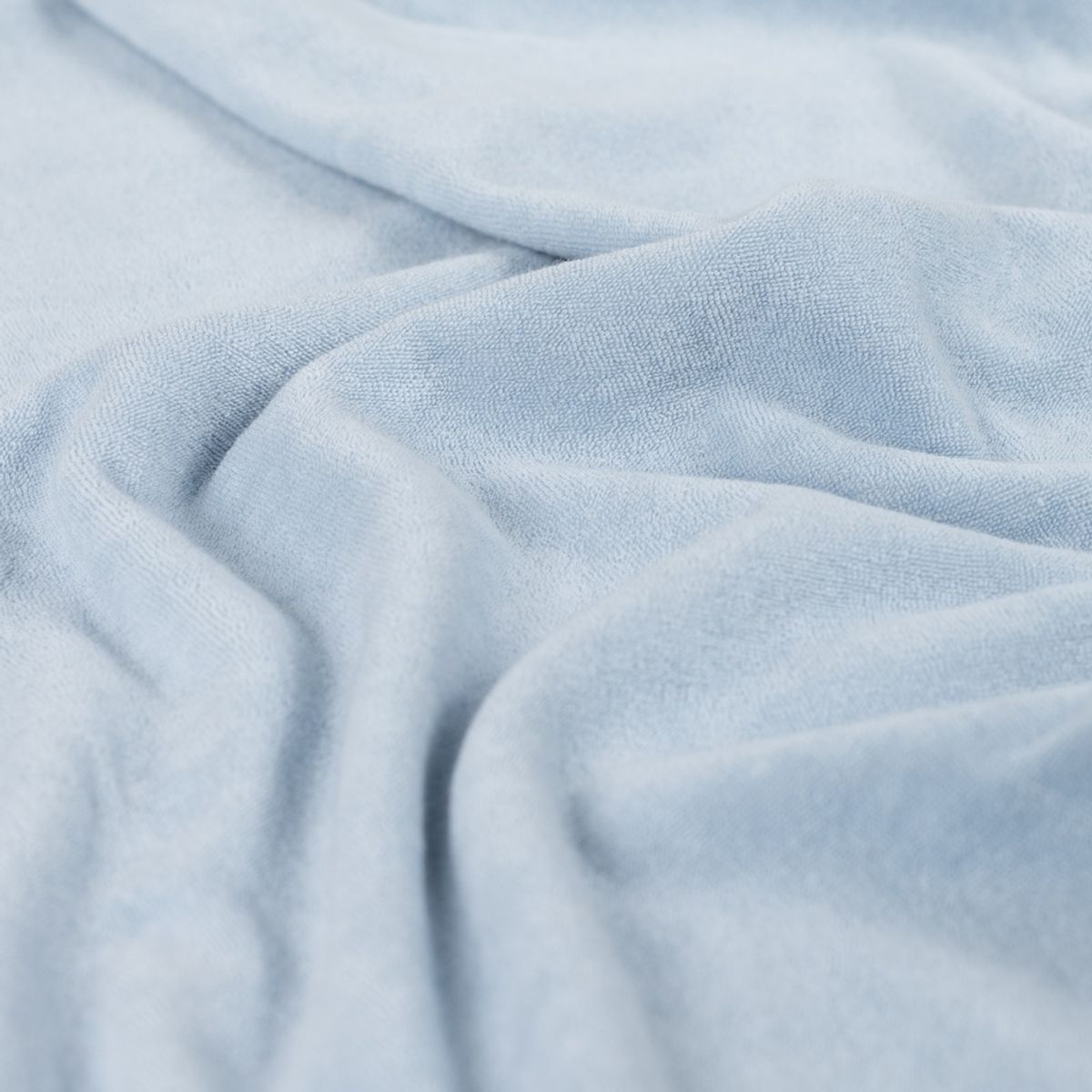 Stretch-frotté - lys blå