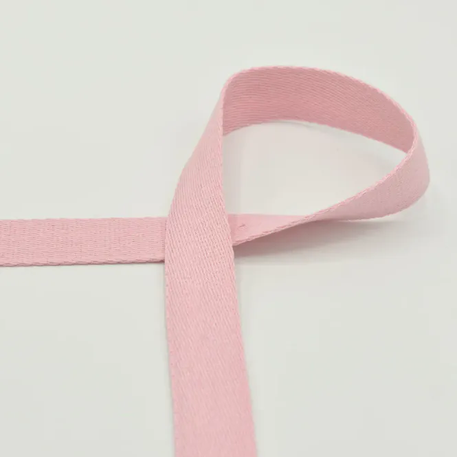 Hovedbilde Webbing, soft, 25 mm, lysrosa